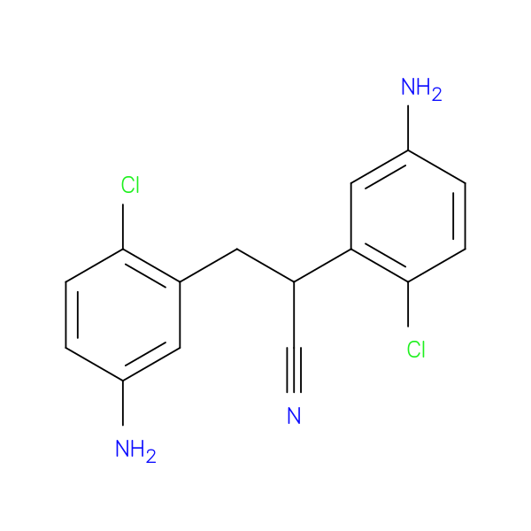 2,3-bis(5-amino-2-chlorophenyl)propanenitrile