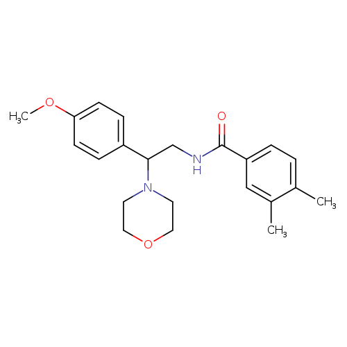 N-[2-(4-methoxyphenyl)-2-(morpholin-4-yl)ethyl]-3,4-dimethylbenzamide