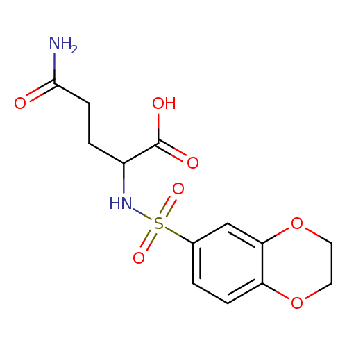 4-carbamoyl-2-(2,3-dihydro-1,4-benzodioxine-6-sulfonamido)butanoic acid