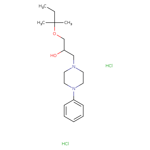 1-[(2-methylbutan-2-yl)oxy]-3-(4-phenylpiperazin-1-yl)propan-2-ol dihydrochloride