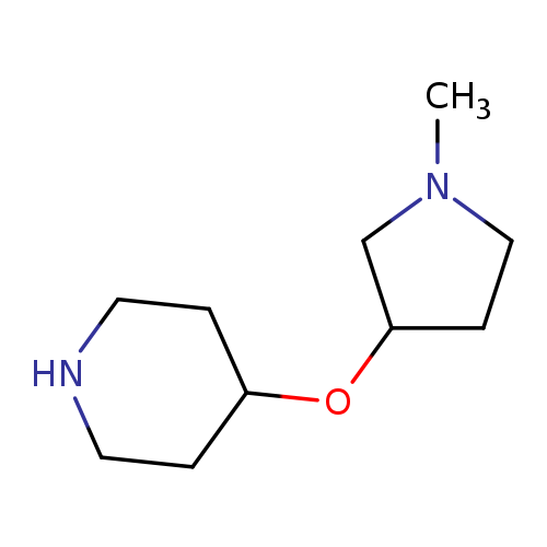 4-[(1-methylpyrrolidin-3-yl)oxy]piperidine