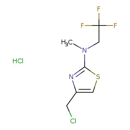 4-(chloromethyl)-N-methyl-N-(2,2,2-trifluoroethyl)-1,3-thiazol-2-amine hydrochloride