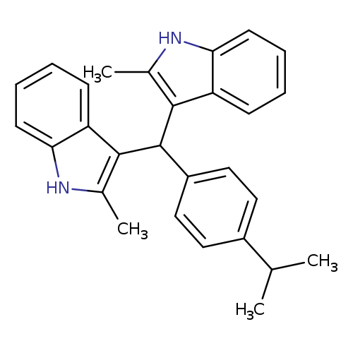 1H-Indole, 3,3'-[[4-(1-methylethyl)phenyl]methylene]bis[2-methyl-