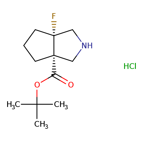 rac-tert-butyl(3aR,6aS)-6a-fluoro-octahydrocyclopenta[c]pyrrole-3a-carboxylatehydrochloride,cis