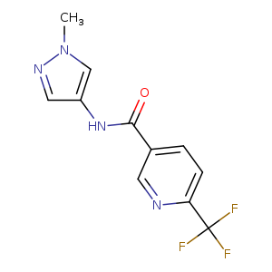 N-(1-methyl-1H-pyrazol-4-yl)-6-(trifluoromethyl)pyridine-3-carboxamide