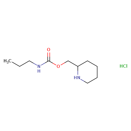 (piperidin-2-yl)methyl N-propylcarbamate hydrochloride