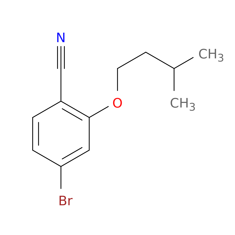 4-Bromo-2-(isopentyloxy)benzonitrile