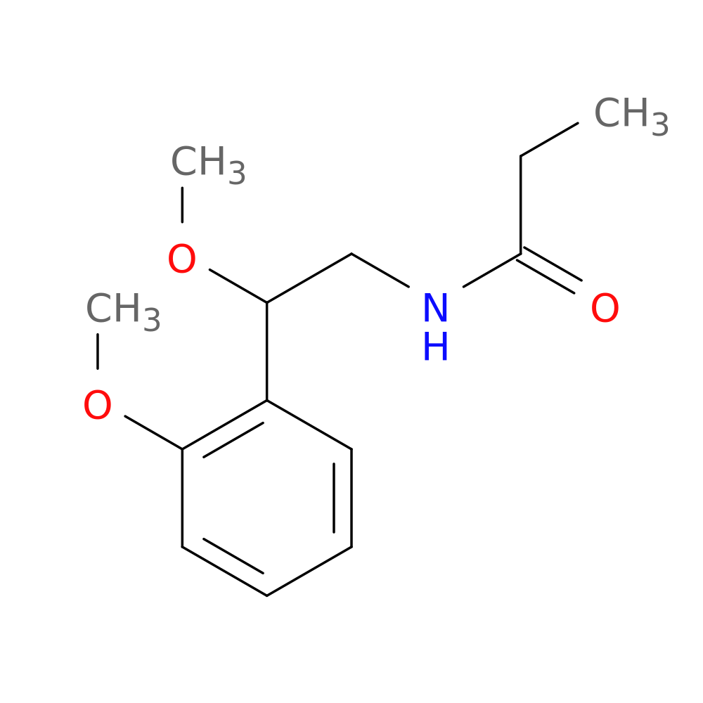 N-[2-methoxy-2-(2-methoxyphenyl)ethyl]propanamide