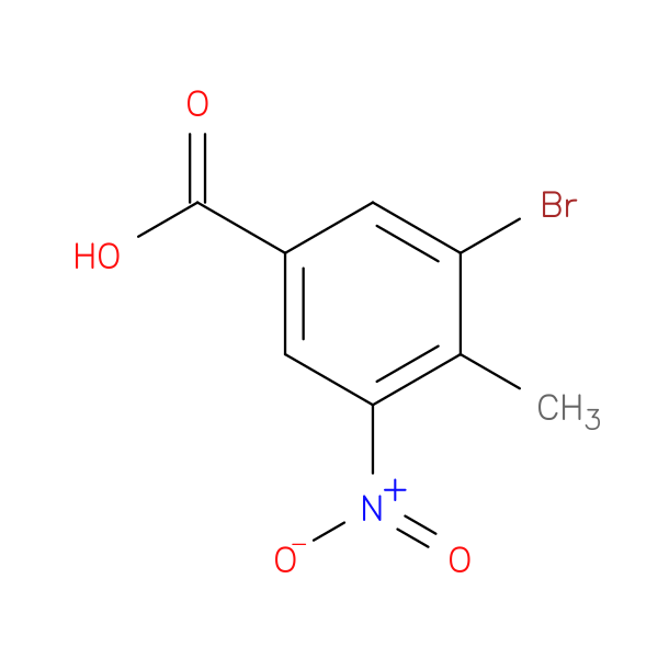3-Bromo-4-methyl-5-nitrobenzoic acid