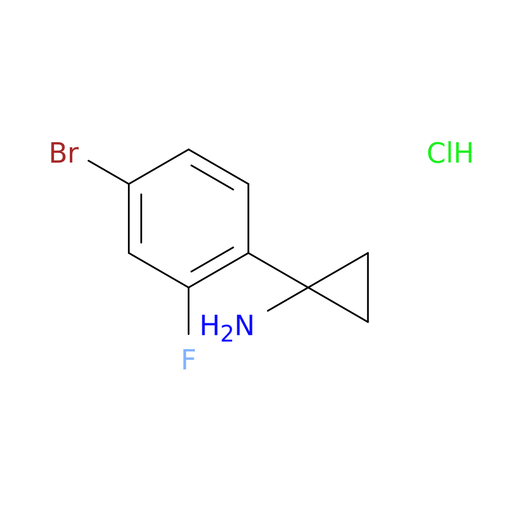 1-(4-bromo-2-fluorophenyl)cyclopropan-1-amine hydrochloride