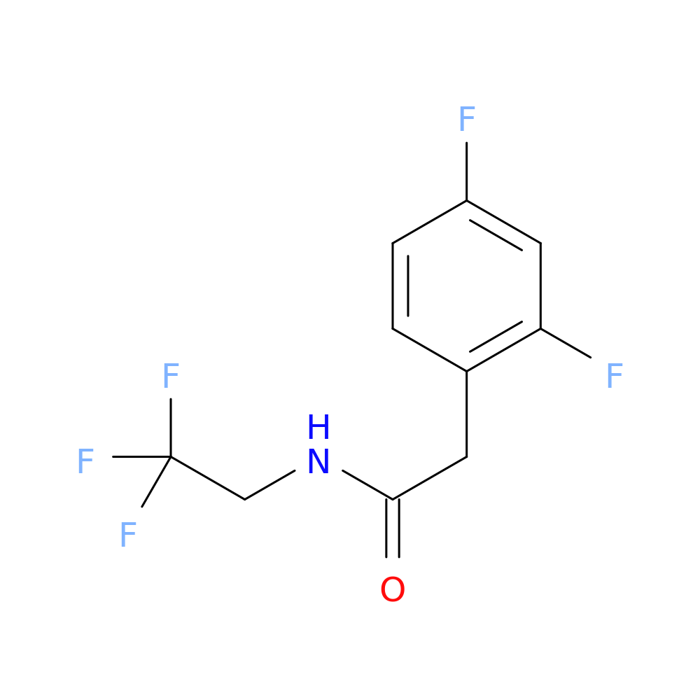 2-(2,4-difluorophenyl)-N-(2,2,2-trifluoroethyl)acetamide