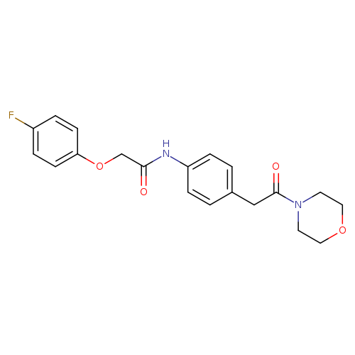 2-(4-fluorophenoxy)-N-{4-[2-(morpholin-4-yl)-2-oxoethyl]phenyl}acetamide