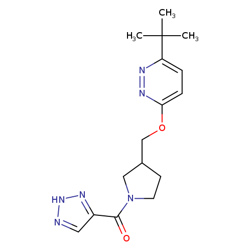 3-tert-butyl-6-{[1-(2H-1,2,3-triazole-4-carbonyl)pyrrolidin-3-yl]methoxy}pyridazine