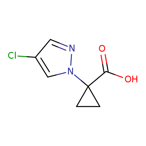 Cyclopropanecarboxylic acid, 1-(4-chloro-1H-pyrazol-1-yl)-