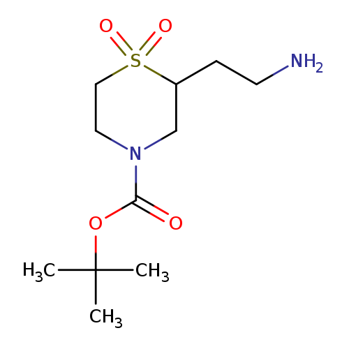 tert-butyl 2-(2-aminoethyl)-1,1-dioxo-1lambda6-thiomorpholine-4-carboxylate