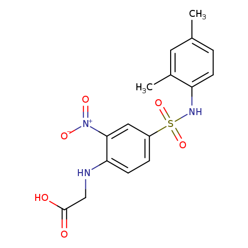 2-({4-[(2,4-dimethylphenyl)sulfamoyl]-2-nitrophenyl}amino)acetic acid