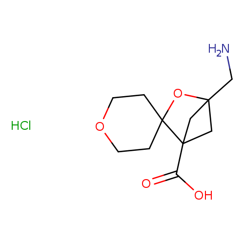 4-(aminomethyl)-3-oxaspiro[bicyclo[2.1.1]hexane-2,4'-oxane]-1-carboxylic acid hydrochloride