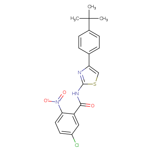 N-[4-(4-tert-butylphenyl)-1,3-thiazol-2-yl]-5-chloro-2-nitrobenzamide
