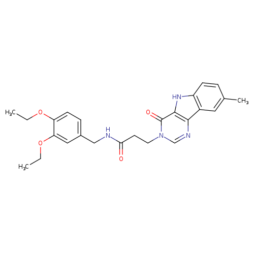 N-[(3,4-diethoxyphenyl)methyl]-3-{8-methyl-4-oxo-3H,4H,5H-pyrimido[5,4-b]indol-3-yl}propanamide