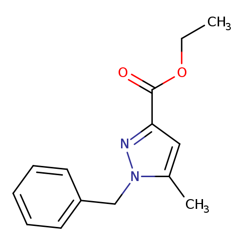 1H-Pyrazole-3-carboxylic acid, 5-methyl-1-(phenylmethyl)-, ethyl ester