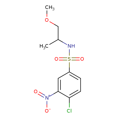 4-chloro-N-(1-methoxypropan-2-yl)-3-nitrobenzene-1-sulfonamide
