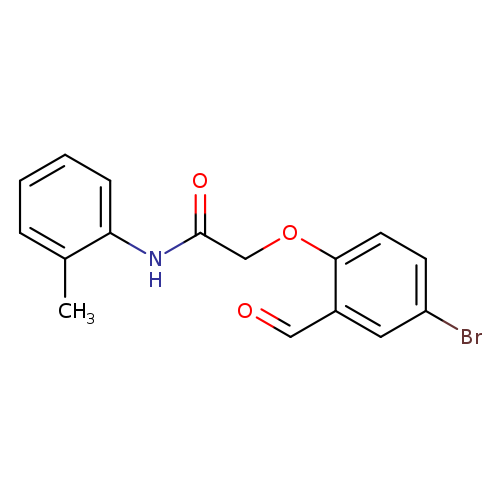 2-(4-bromo-2-formylphenoxy)-N-(2-methylphenyl)acetamide
