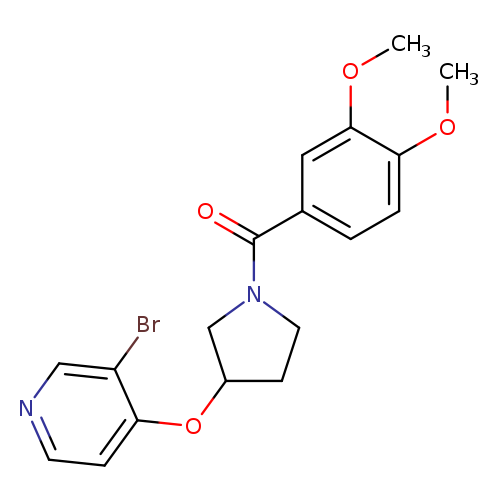 3-bromo-4-{[1-(3,4-dimethoxybenzoyl)pyrrolidin-3-yl]oxy}pyridine