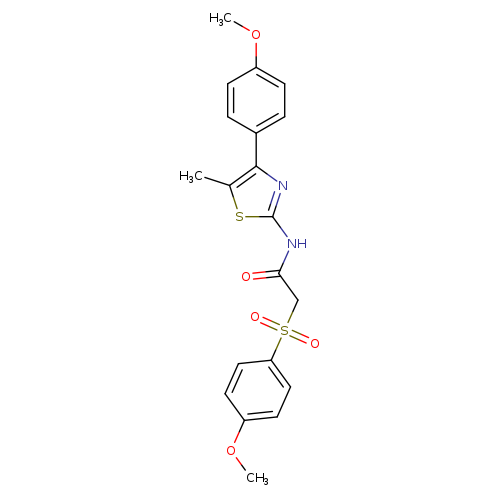 2-(4-methoxybenzenesulfonyl)-N-[4-(4-methoxyphenyl)-5-methyl-1,3-thiazol-2-yl]acetamide