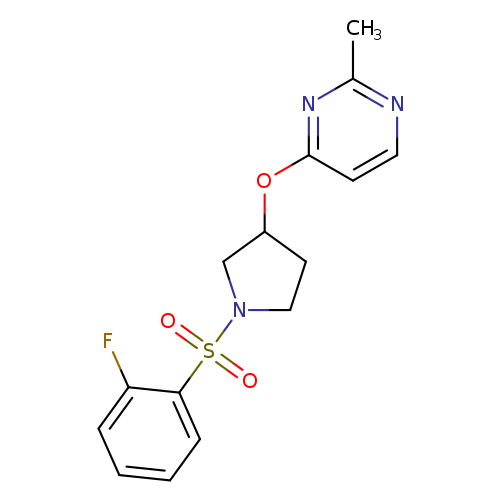 4-{[1-(2-fluorobenzenesulfonyl)pyrrolidin-3-yl]oxy}-2-methylpyrimidine