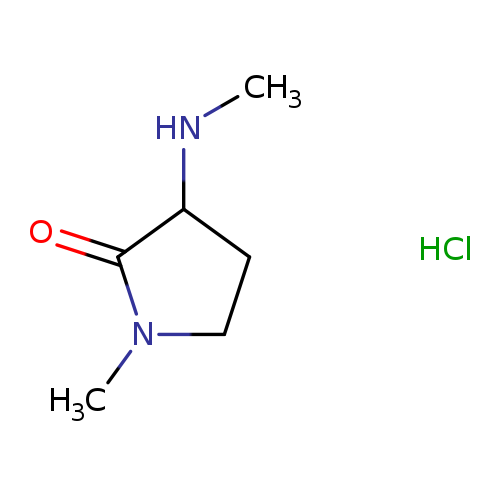 1-methyl-3-(methylamino)pyrrolidin-2-one hydrochloride