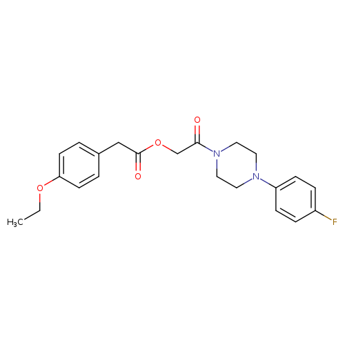 2-[4-(4-fluorophenyl)piperazin-1-yl]-2-oxoethyl 2-(4-ethoxyphenyl)acetate