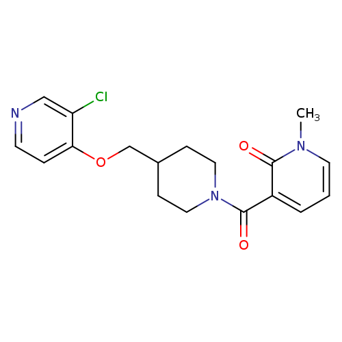 3-(4-{[(3-chloropyridin-4-yl)oxy]methyl}piperidine-1-carbonyl)-1-methyl-1,2-dihydropyridin-2-one
