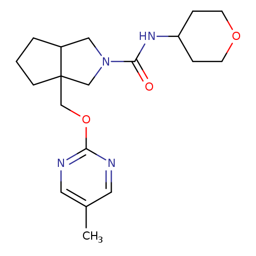 3a-{[(5-methylpyrimidin-2-yl)oxy]methyl}-N-(oxan-4-yl)-octahydrocyclopenta[c]pyrrole-2-carboxamide