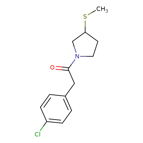 2-(4-chlorophenyl)-1-[3-(methylsulfanyl)pyrrolidin-1-yl]ethan-1-one