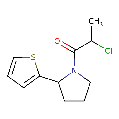 2-chloro-1-[2-(thiophen-2-yl)pyrrolidin-1-yl]propan-1-one