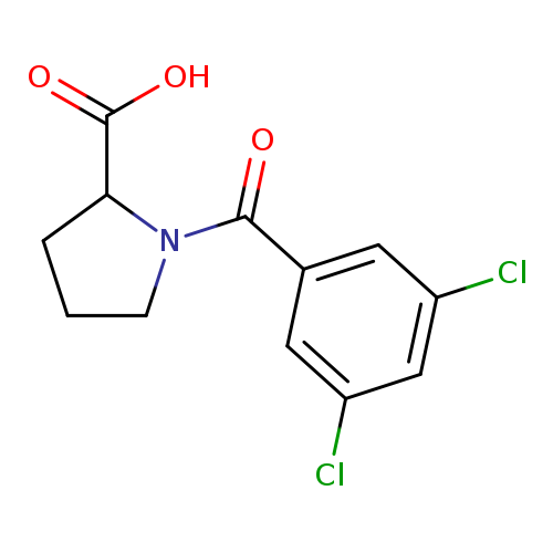1-(3,5-dichlorobenzoyl)pyrrolidine-2-carboxylic acid