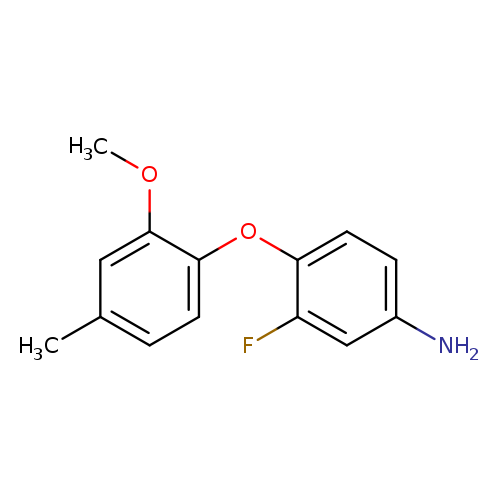 3-fluoro-4-(2-methoxy-4-methylphenoxy)aniline