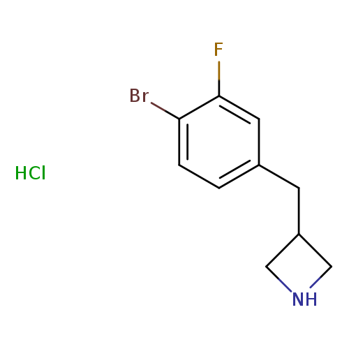 3-[(4-bromo-3-fluorophenyl)methyl]azetidinehydrochloride
