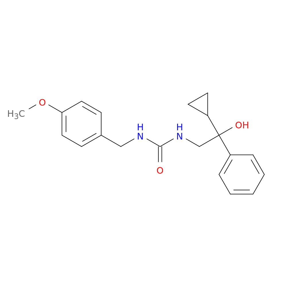 3-(2-cyclopropyl-2-hydroxy-2-phenylethyl)-1-[(4-methoxyphenyl)methyl]urea