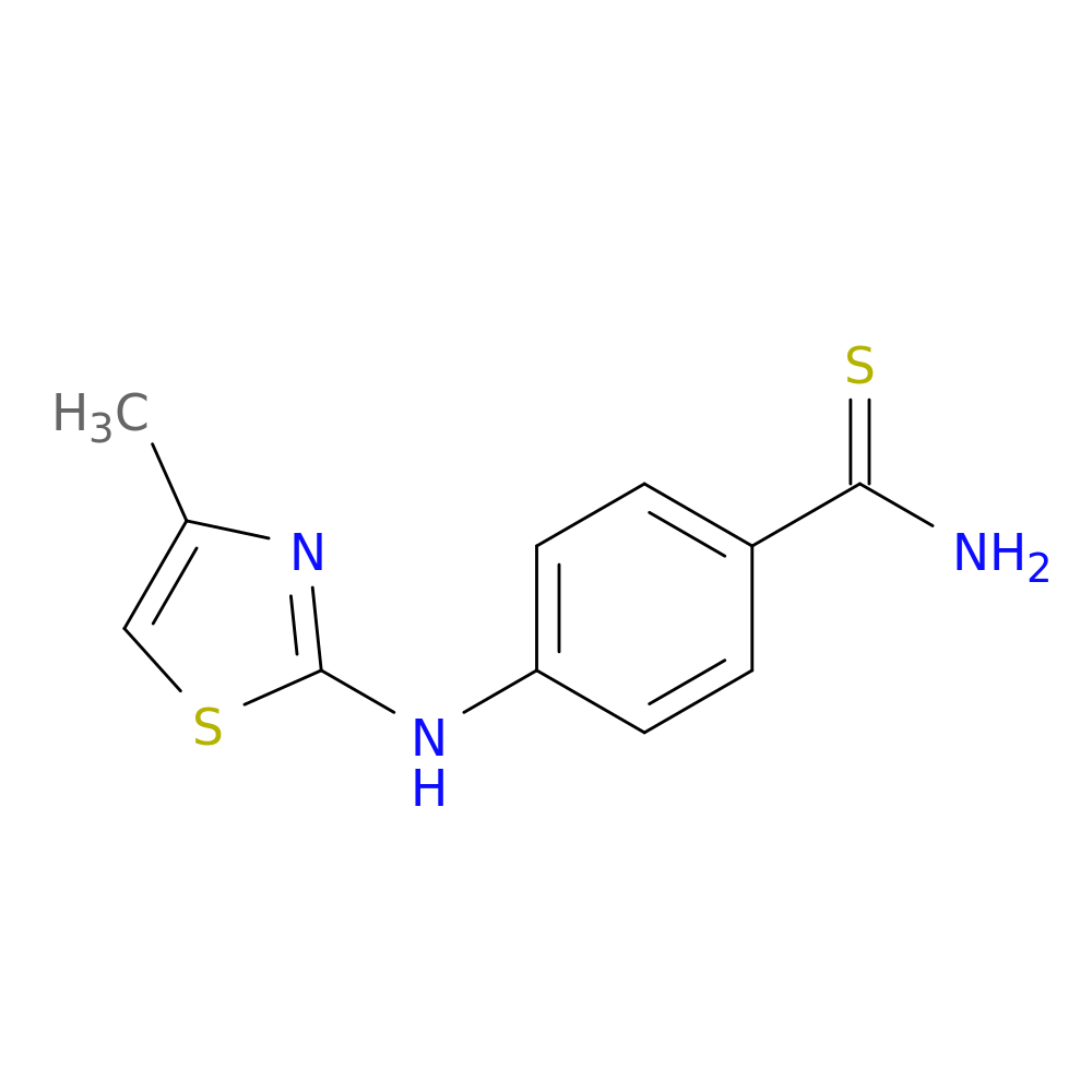 4-[(4-methyl-1,3-thiazol-2-yl)amino]benzene-1-carbothioamide