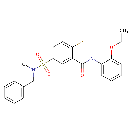 5-[benzyl(methyl)sulfamoyl]-N-(2-ethoxyphenyl)-2-fluorobenzamide