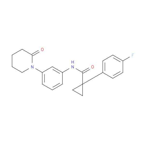 1-(4-fluorophenyl)-N-[3-(2-oxopiperidin-1-yl)phenyl]cyclopropane-1-carboxamide