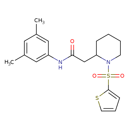 N-(3,5-dimethylphenyl)-2-[1-(thiophene-2-sulfonyl)piperidin-2-yl]acetamide