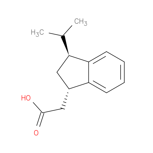 2-[(1S,3S)-3-(propan-2-yl)-2,3-dihydro-1H-inden-1-yl]acetic acid