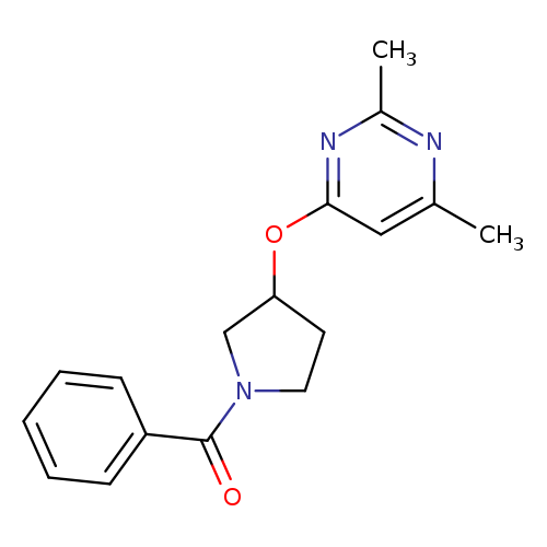 4-[(1-benzoylpyrrolidin-3-yl)oxy]-2,6-dimethylpyrimidine