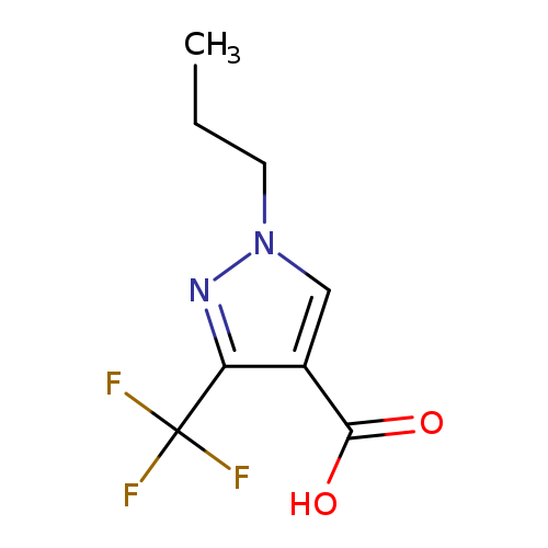 1-Propyl-3-(trifluoromethyl)pyrazole-4-carboxylic acid