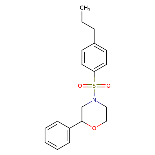 2-phenyl-4-(4-propylbenzenesulfonyl)morpholine