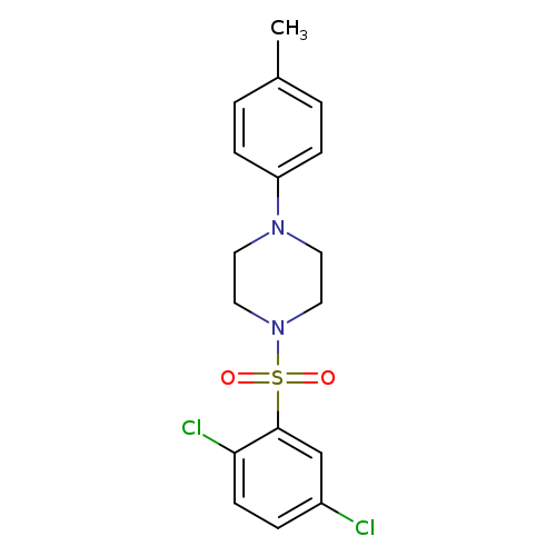 1-(2,5-dichlorobenzenesulfonyl)-4-(4-methylphenyl)piperazine
