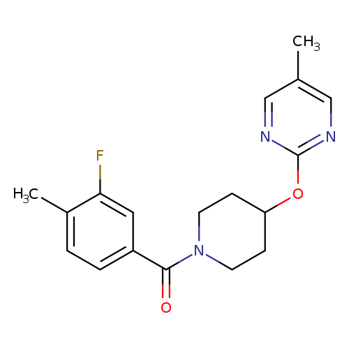 2-{[1-(3-fluoro-4-methylbenzoyl)piperidin-4-yl]oxy}-5-methylpyrimidine