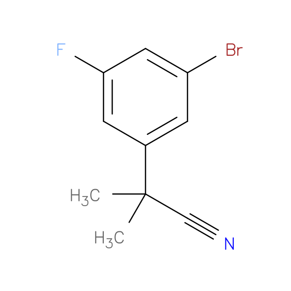 2-(3-bromo-5-fluorophenyl)-2-methylpropanenitrile